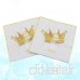 FENICAL Serviette décorative Serviette d'impression Serviette Golden Crown pour fête d'anniversaire - B07VRRDFJJ